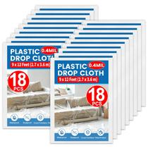 Pano de plástico NUITPY para pintura à prova d'água de 2,7 x 3,6 m