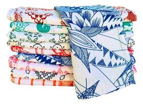 Pano De Prato Abstrato Kit 12 Unidades Panos De Cozinha