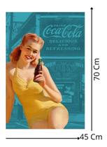 Pano De Prato Algodão Coca-cola Pin Up 6559 Pano De Prato Algodão Coca-cola Pin Up 6559