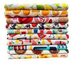 Pano De Prato Atoalhado 10 Unidades. - Cialar