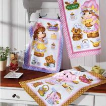 Pano de Prato Atoalhado Döhler Happy Kitchen - Kit com 3 Unidades de 100% Algodão Pano de Prato Atoalhado Döhler Happy Kitchen - Kit com 3 Unidades de 100% Algodão