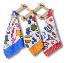 Pano De Prato Atoalhado Felpudo Premium Kit Com 10 Peças