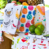 Pano De Prato Atoalhado Kit 10 Unidades Panos De Cozinha.