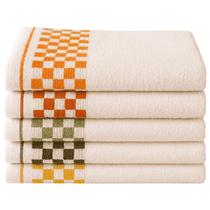 Pano de Prato Atoalhado Xadrez 45X70 - 6 unidades