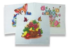 Pano De Prato Bainha Extra Estampado 68X49 - 50 Unidades