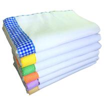 Pano de prato barra xadrez 12 unidades. - Cialar