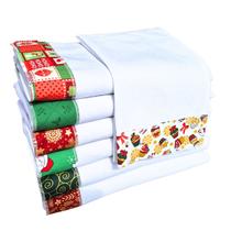 Pano De Prato Barradinho Natal 10 Unidades