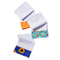 Pano De Prato Barrado Gourmet Atacado Kit Com 10 Peças