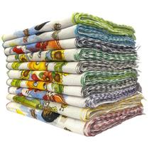 Pano De Prato Basico Overloque Estampado Atacado Kit C/30 Un