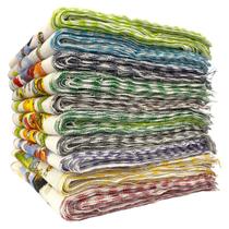 Pano De Prato Basico Overloque Estampas sortidas Kit C/10 Un Pano De Prato Basico Overloque Estampas sortidas Kit C/10 Un