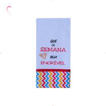 Pano De Prato Bordado Coleção Momentos 100% Algodão Pano De Prato Bordado Coleção Momentos 100% Algodão