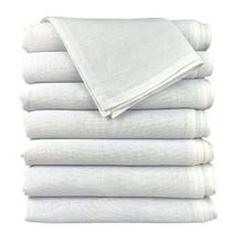 Pano De Prato Branco Sem Estampa 100% Algodão Kit C/ 10 Un.