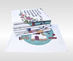 Pano de Prato com Estampa Pop 45X70 - 12 unidades