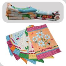 Pano de Prato Copa Semaninha Estampado Flor 40x60cm Kit 7 Peças Lepper Pano de Prato Copa Semaninha Estampado Flor 40x60cm Kit 7 Peças Lepper