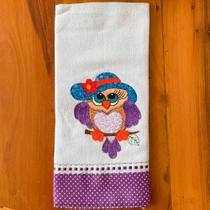 Pano de Prato Corujinha Charmosa