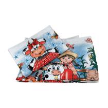 Pano de Prato Estampado 45x65cm Caebi 62g com 6 unidades
