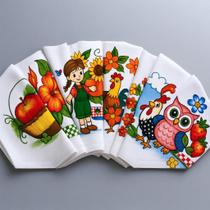 Pano De Prato Estampado Guardanapo Cozinha 12 Unidades