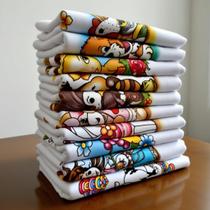 Pano De Prato Estampado Kit 10un Pano Copa Guardanapo Útil Pano De Prato Estampado Kit 10un Pano Copa Guardanapo Útil