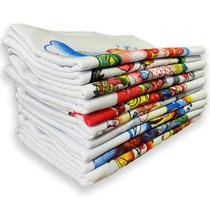 Pano De Prato Estampado Kit Com 10 Unidades