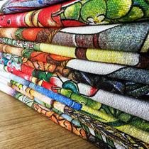 Pano De Prato Estampado Kit Com 12 Unidades Pano De Prato Estampado Kit Com 12 Unidades