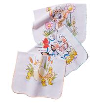 Pano De Prato Festone Estampado Atacado Kit Com 10 Peças - Rubber Store