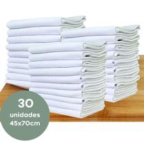 Pano de Prato Grande Liso com Bainha 100% Algodão Kit 30 Unidades