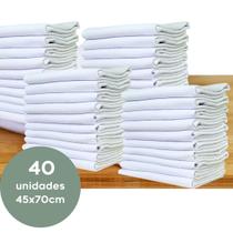 Pano de Prato Grande Liso com Bainha 100% Algodão Kit 40 Unidades Pano de Prato Grande Liso com Bainha 100% Algodão Kit 40 Unidades
