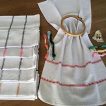 Pano De Prato Lomaer Barra Etamini P/Bordar 06 Uds Branco Pano De Prato Lomaer Barra Etamini P/Bordar 06 Uds Branco