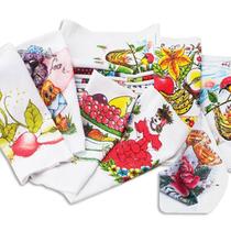 Pano De Prato Lomaer Sacaria Estampado Tradicional 03 Unds Branco Pano De Prato Lomaer Sacaria Estampado Tradicional 03 Unds Branco