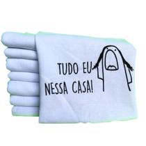 Pano De Prato Memes Frases Engraçadas Kit 10 unidades