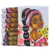 Pano de Prato Para Fazer Saia Crochê Boneca Artesã Filó Com Glitter Com 5 peças