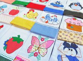 Pano de Prato Patchwork 15 unidades.