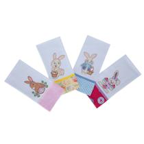 Pano de prato patchwork páscoa - 4 peças