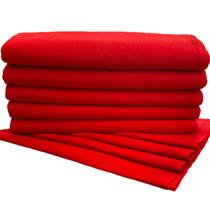 Pano De Prato Pé De Galinha Vermelho Kit C/5 Cozinha Louça Casa Dia a Dia