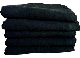 Pano De Prato Preto Guardanapo Kit 10 Peças