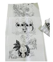 Pano De Prato riscado grande para pintura artesanato 30 peças - TEXTIL SOBRINHO