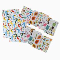 Pano de Prato Super Absorvente e Felpudo Kit com 12 Estampas Lindas Chef