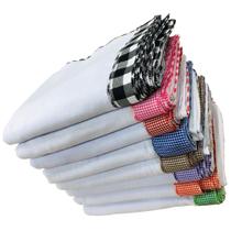 Pano De Prato Xadrez Gigante Atacado Kit Com 10 Peças