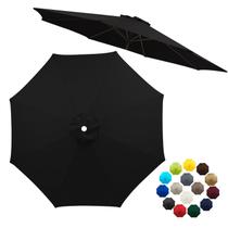 Pano de reposição para dossel de guarda-chuva de pátio de 6,5 pés a 10 pés 6/8 costelas
