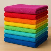 Pano Flanela De Microfibra Limpeza Toalha Prato Cozinha 3pçs