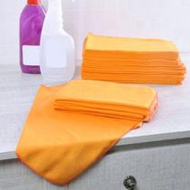 PANO LIMPEZA FLANELA 34x50cm ALGODÃO LARANJA PANOSUL - KIT C/12 PANO LIMPEZA FLANELA 34x50cm ALGODÃO LARANJA PANOSUL - KIT C/12