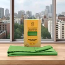 Pano Mágico Ákora Ecomais Limpa Vidros Espelhos Sem Fiapos