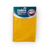 Pano microfibra 60x80cm (pct c/ 2 un) amarelo Slim - Nobre