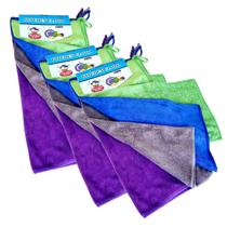 Pano Microfibra Automotivo 40x40 Com 12 Toalhas Finas Cores