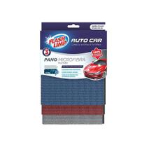 Pano microfibra automotivo multiuso 3 pecas flash limp aut9454