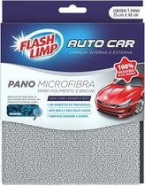 Pano Microfibra Automotivo para Polimento e Brilho, Cinza, AUT9430,Flash Limp