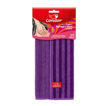 Pano Microfibra Esfrega e Seca Pia Cozinha 30x30cm Roxo - Condor