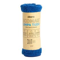 Pano Microfibra Limpa tudo 30 x 30cm Azul Escuro Ákora