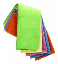 Pano microfibra multiuso 30cmx35cm kit com 5 panos