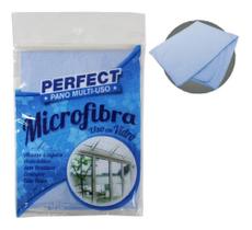 Pano microfibra multiuso 40x40 uso em vidro 380073 perfect